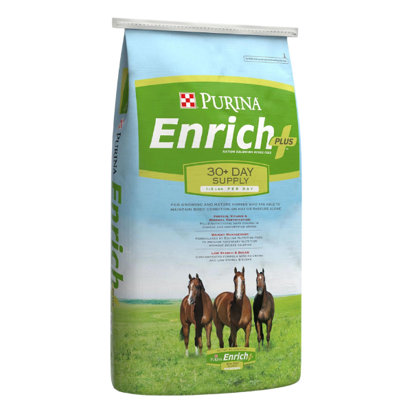 Enrich Plus Ration Balancing Supplement for horses.