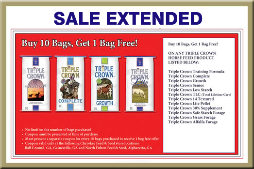 Triple Crown Horse Feed - Buy 10 Get One FREE!