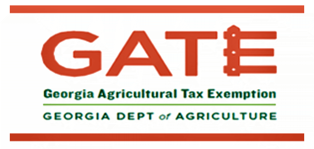 Georgia Agricultural Tax Exemption (GATE) Card