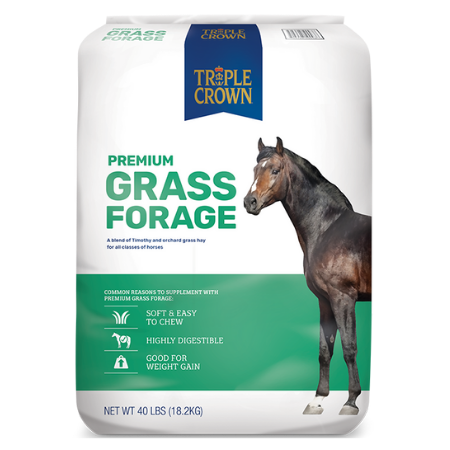 Triple Crown Grass Forage for Horses Chopped 40 lb
