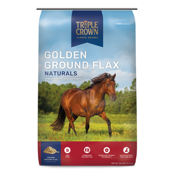 Triple Crown Naturals Golden Ground Flax 25-lb bag