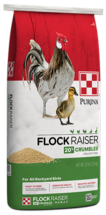 bag of Purina Flock Raiser
