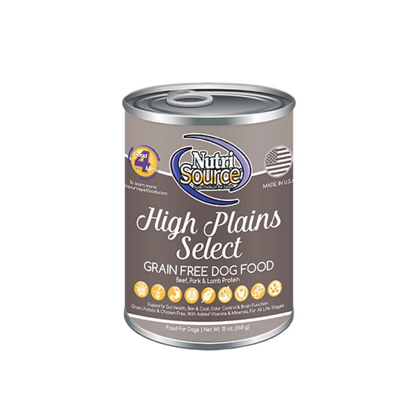 NutriSource High Plains Select Grain Free Canned Dog Food