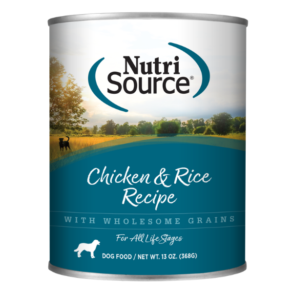 NutriSource Chicken & Rice Canned Dog Food