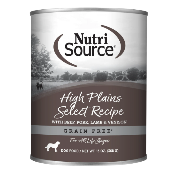 NutriSource High Plains Select Grain Free Canned Dog Food