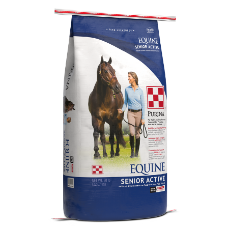 Purina Equine Senior Active Horse Feed 50-lb