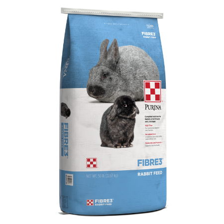 Purina Fibre3 Rabbit Feed 50-lb