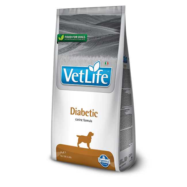 Farmina Vet Life Diabetic. Dry dog food bag.