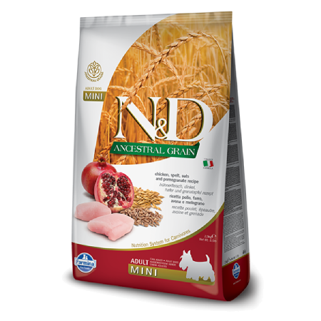 Farmina N&D Ancestral Grain: Chicken Pomegranate Adult Mini 