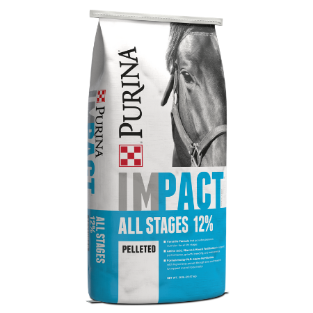Impact All Stages 12% Pelleted Horse Feed 50-lb