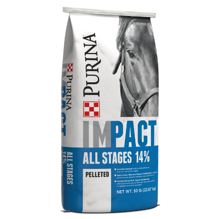 Impact All Stages 14% Pelleted Horse Feed 50-lb