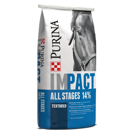 Impact All Stages 14% Textured Horse Feed 50-lb