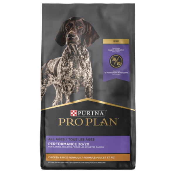 Purina Pro Plan All Ages Sport Performance 30/20 Chicken & Rice Formula. Dry Dog Food.