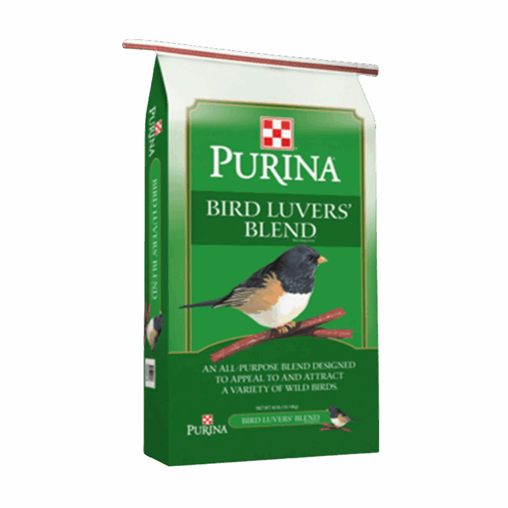 bag of Purina Bird Luvers' Blend Wild Bird Seed
