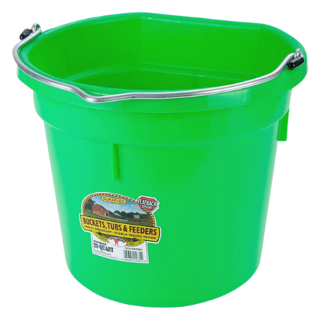 Little Giant Lime Green 20 Quart Flat Back Bucket