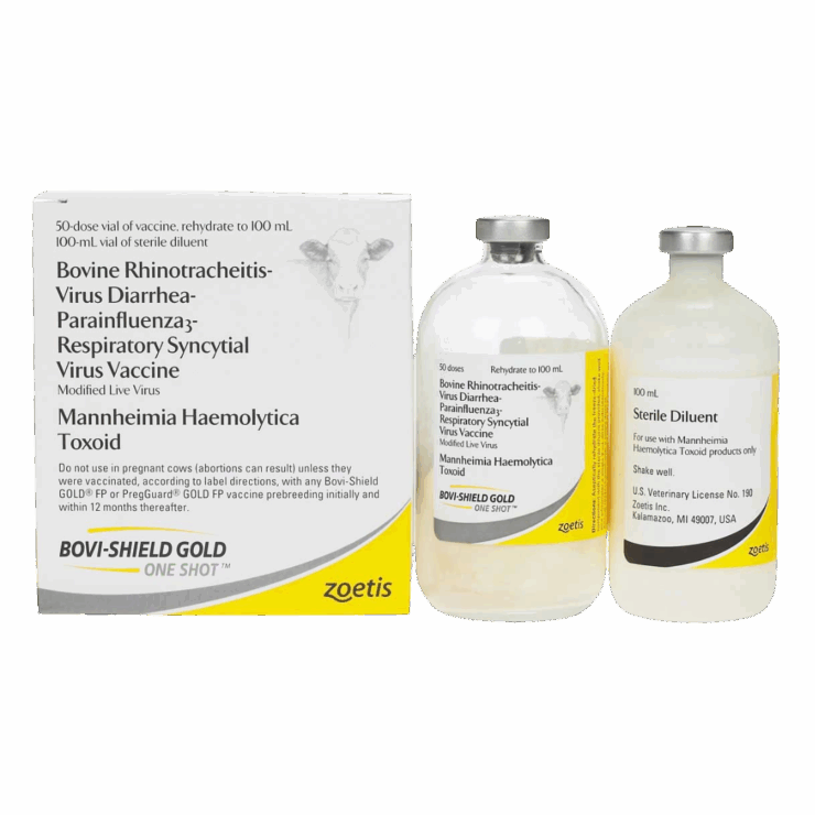 Bovi-Shield Gold One Shot Cattle Vaccine. Available in 5