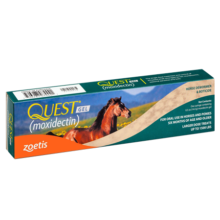 Zoetis QUEST Gel Dewormer & Boticide for Horses & Ponies