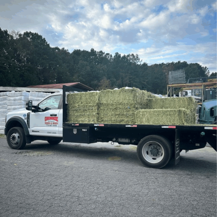 hay truck from our Cherokee Feed store.