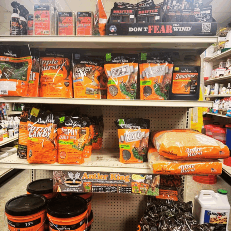 antler king products on display at the store
